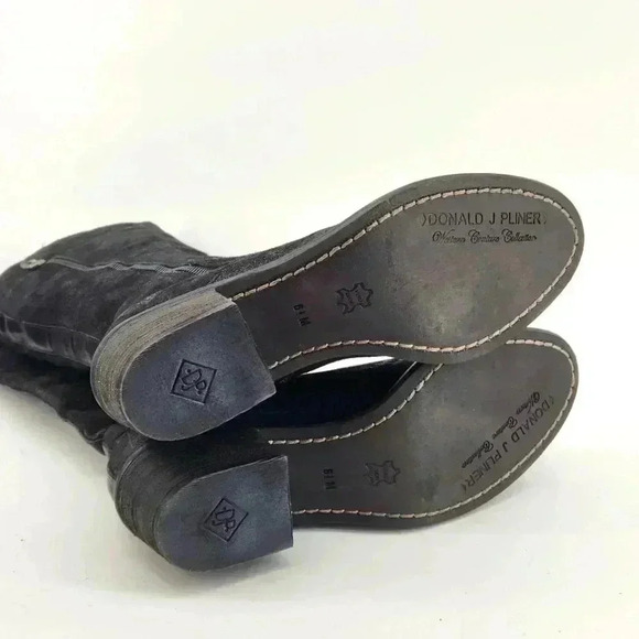 DONALD PLINER LEATHER BOOTS - Picture 7 of 8